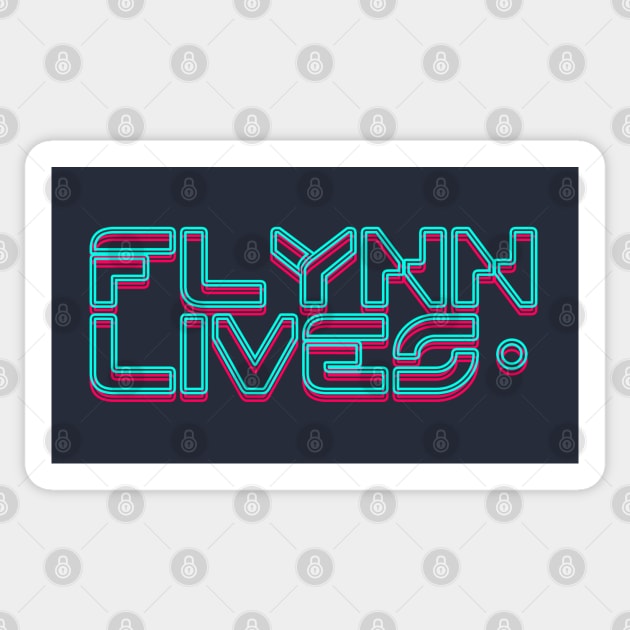 FLYNN Lives Sticker by BadBox